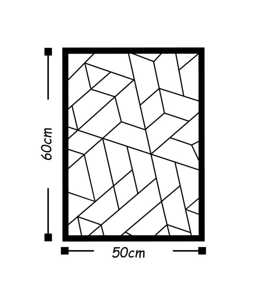 Decorative Metal Wall Accessory, Black, Metal