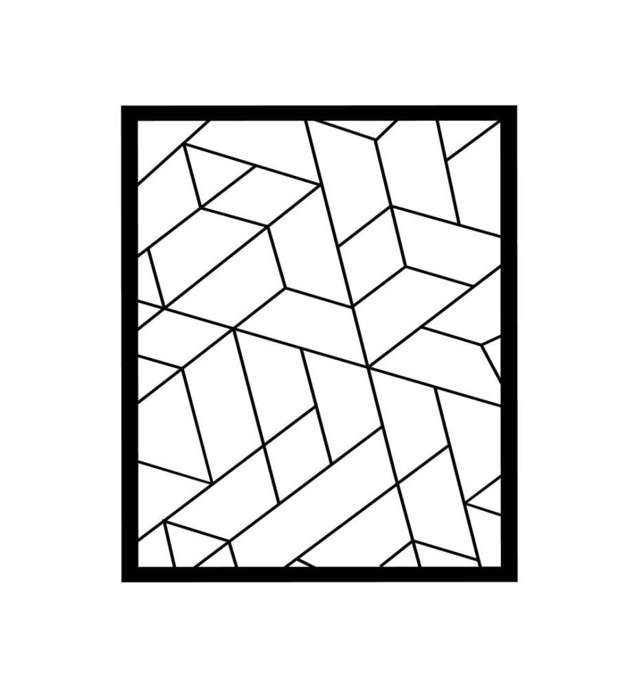Decorative Metal Wall Accessory, Black, Metal