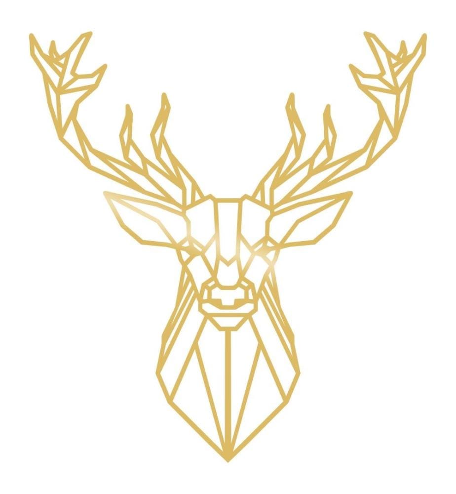 Decorative Metal Wall Accessory, Gold, Metal