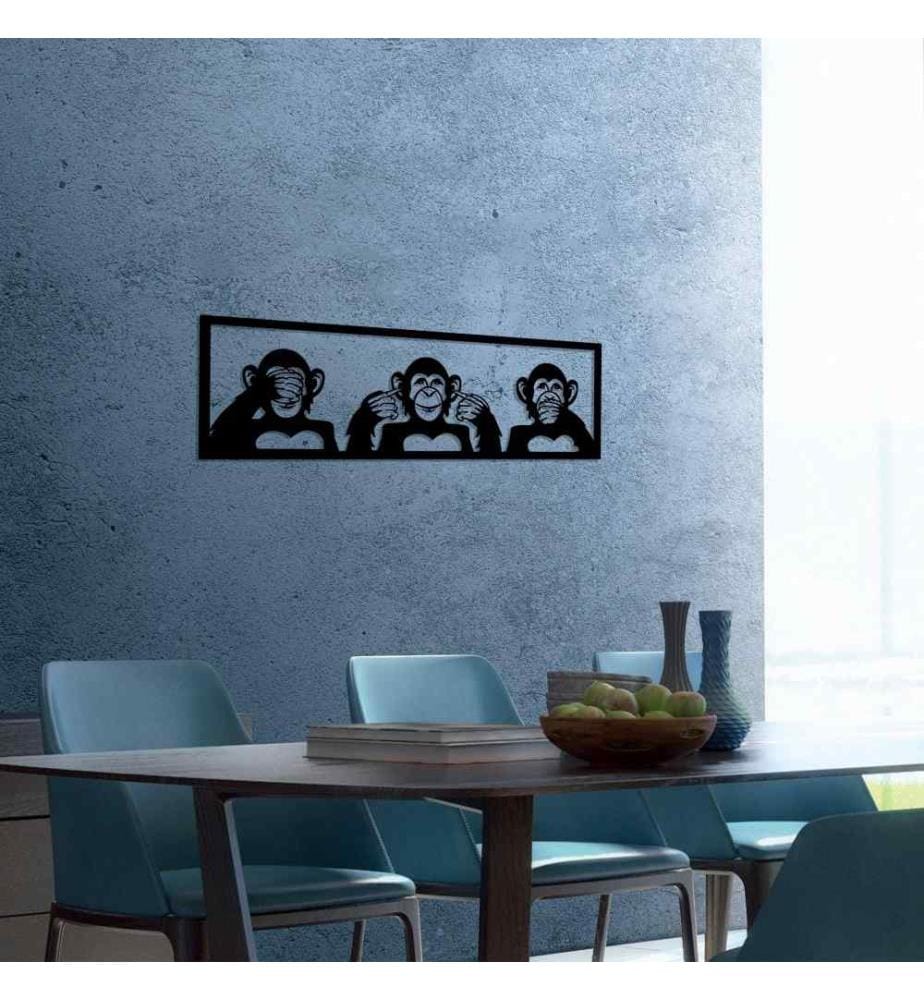 Decorative Metal Wall Accessory, Black, Metal