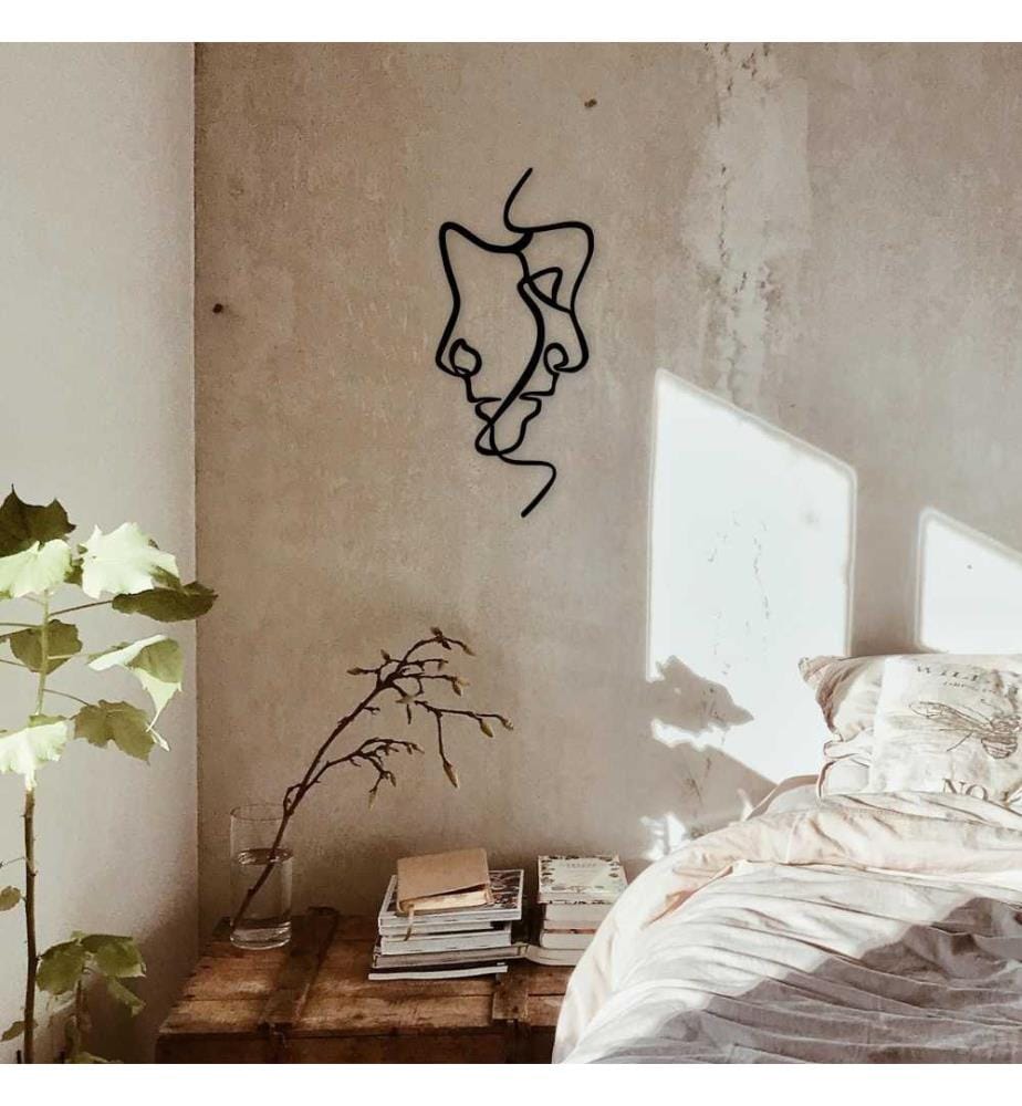 Decorative Metal Wall Accessory, Black, Metal