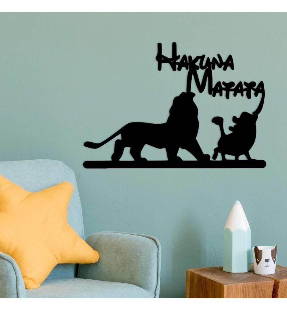 Decorative Metal Wall Accessory, Black, Metal