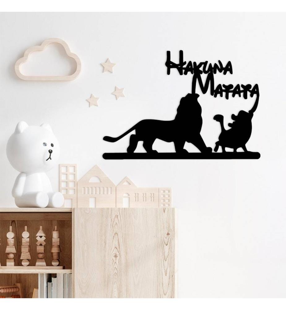 Decorative Metal Wall Accessory, Black, Metal