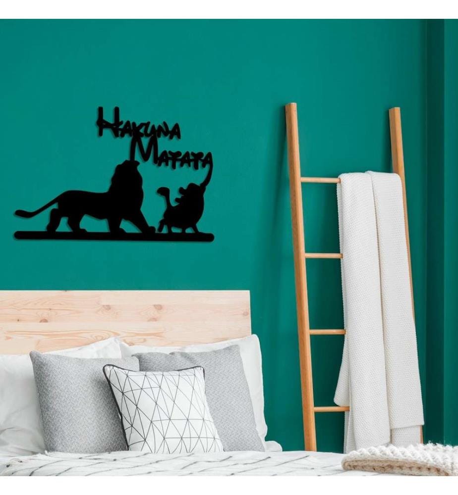Decorative Metal Wall Accessory, Black, Metal