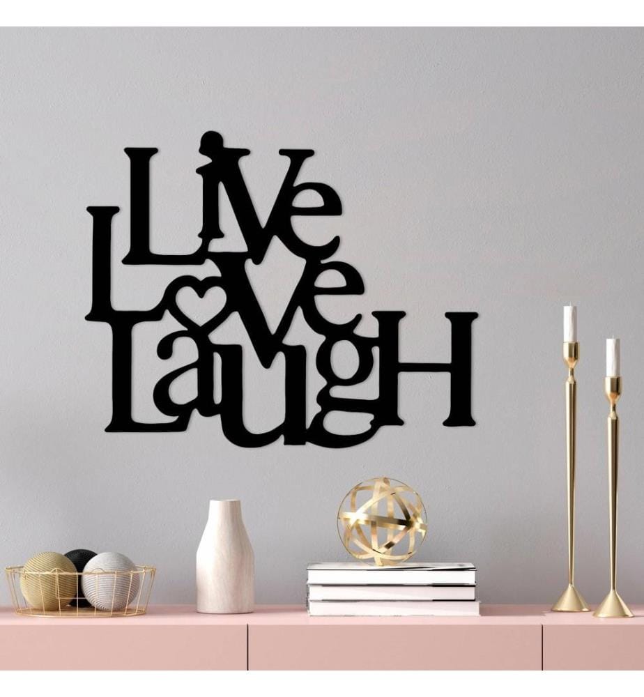 Decorative Metal Wall Accessory, Black, Metal