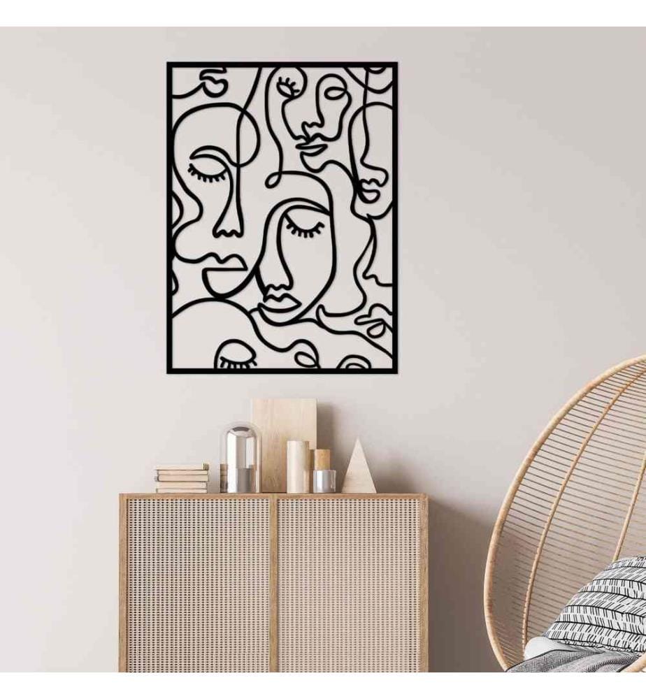 Decorative Metal Wall Accessory, Black, Metal