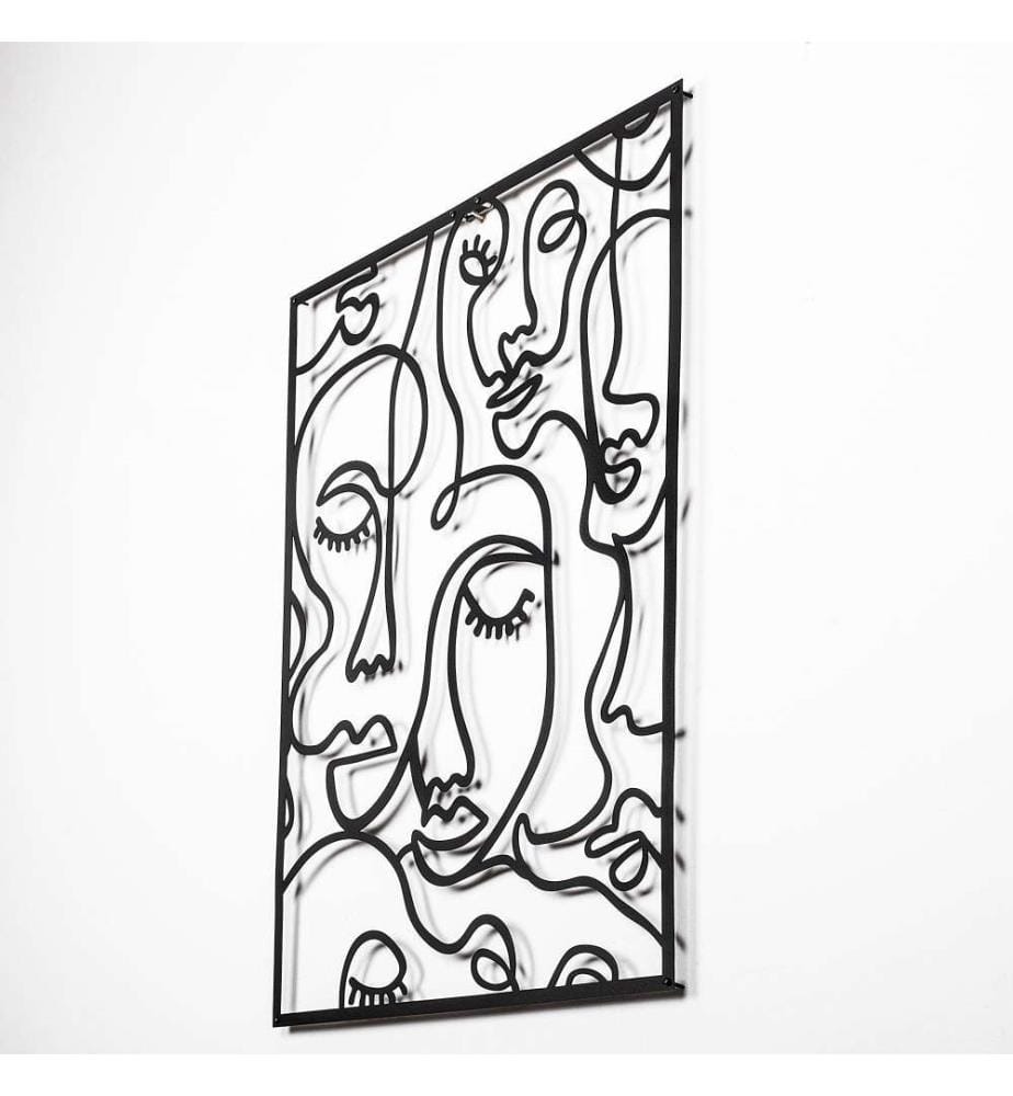 Decorative Metal Wall Accessory, Black, Metal