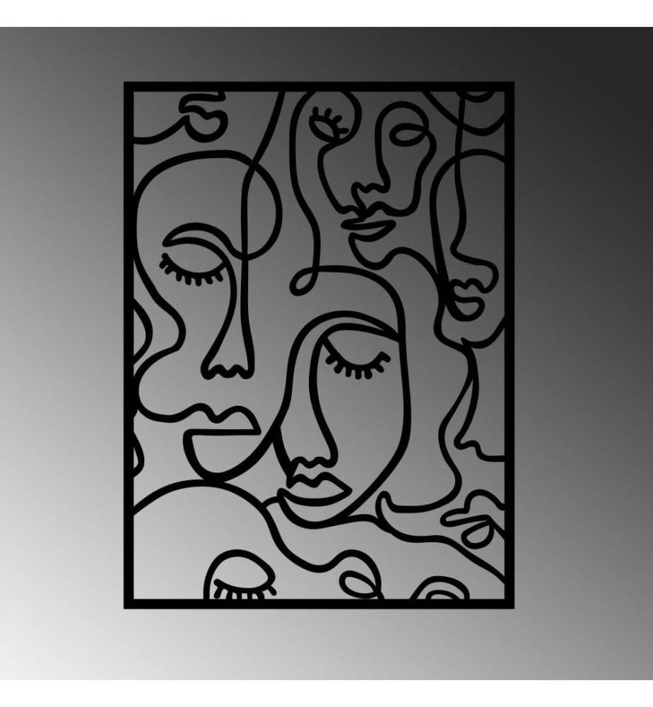 Decorative Metal Wall Accessory, Black, Metal