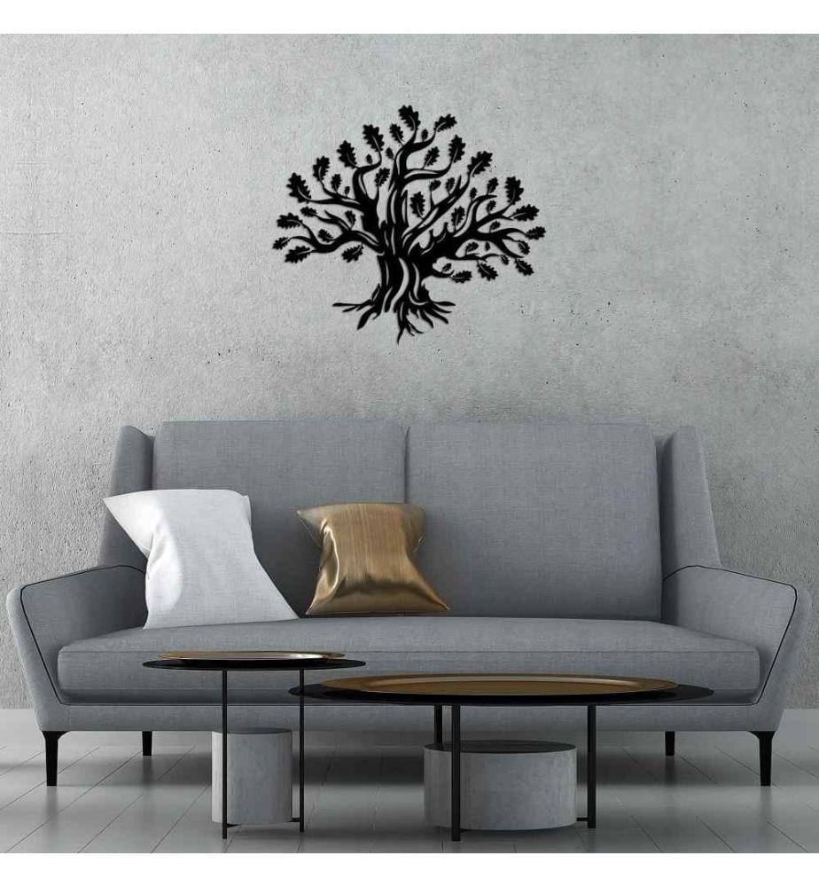 Decorative Metal Wall Accessory, Black, Metal