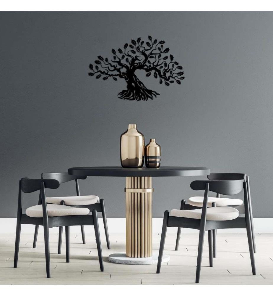 Decorative Metal Wall Accessory, Black, Metal