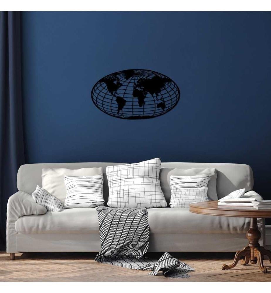 Decorative Metal Wall Accessory, Black, Metal