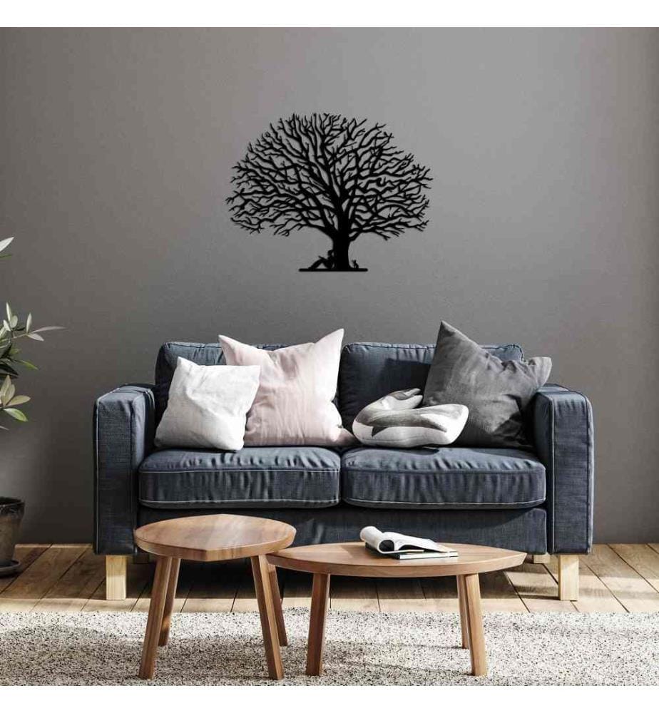 Decorative Metal Wall Accessory, Black, Metal