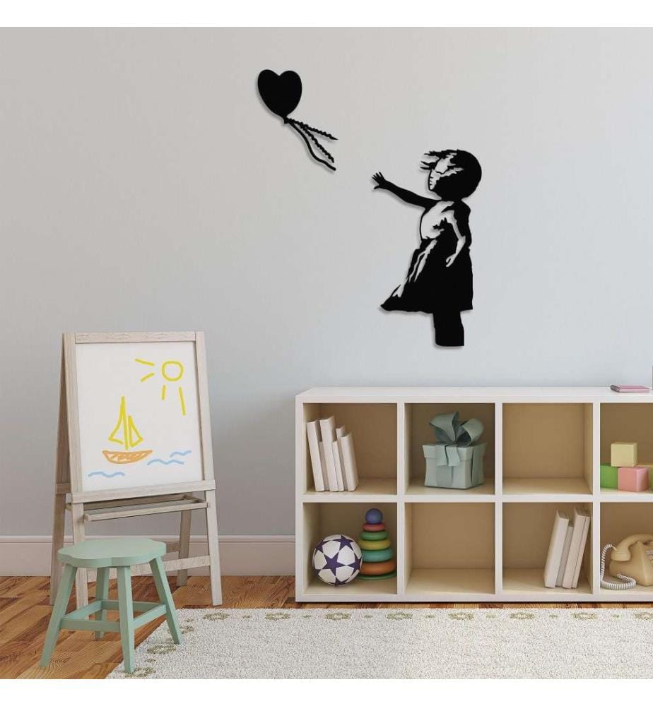 Decorative Metal Wall Accessory, Black, Metal