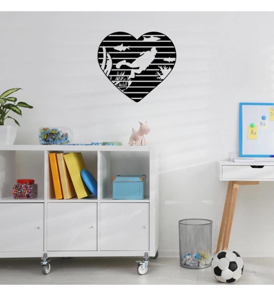 Decorative Metal Wall Accessory, Black, Metal