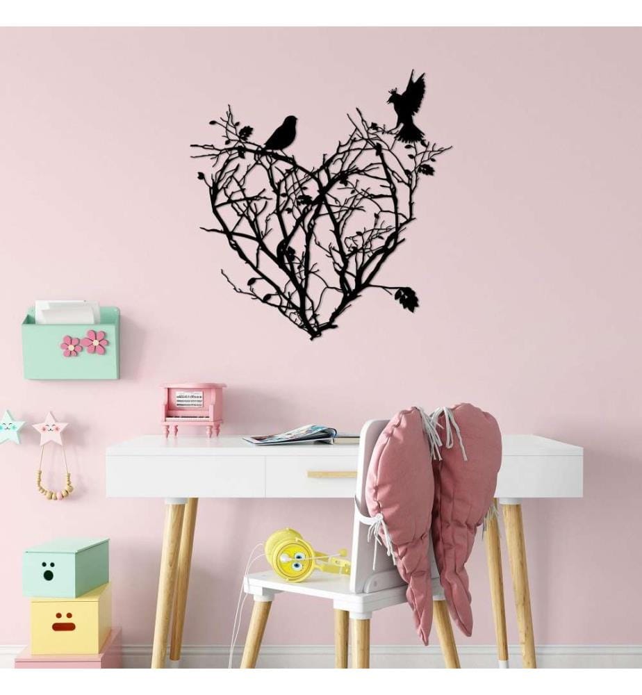 Decorative Metal Wall Accessory, Black, Metal