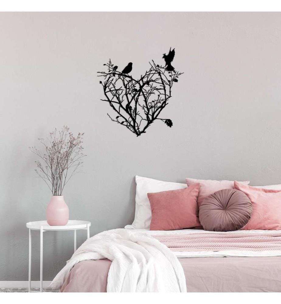 Decorative Metal Wall Accessory, Black, Metal
