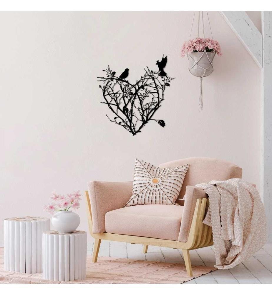 Decorative Metal Wall Accessory, Black, Metal