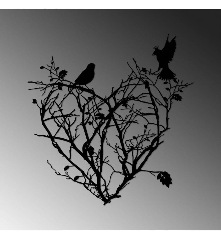 Decorative Metal Wall Accessory, Black, Metal