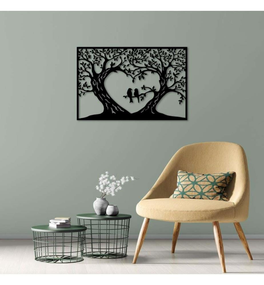 Decorative Metal Wall Accessory, Black, Metal