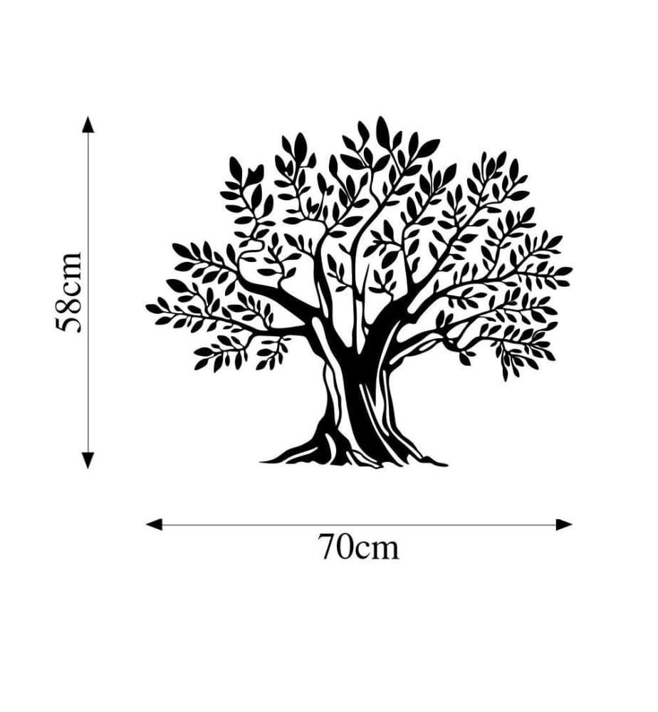 Decorative Metal Wall Accessory, Black, Metal