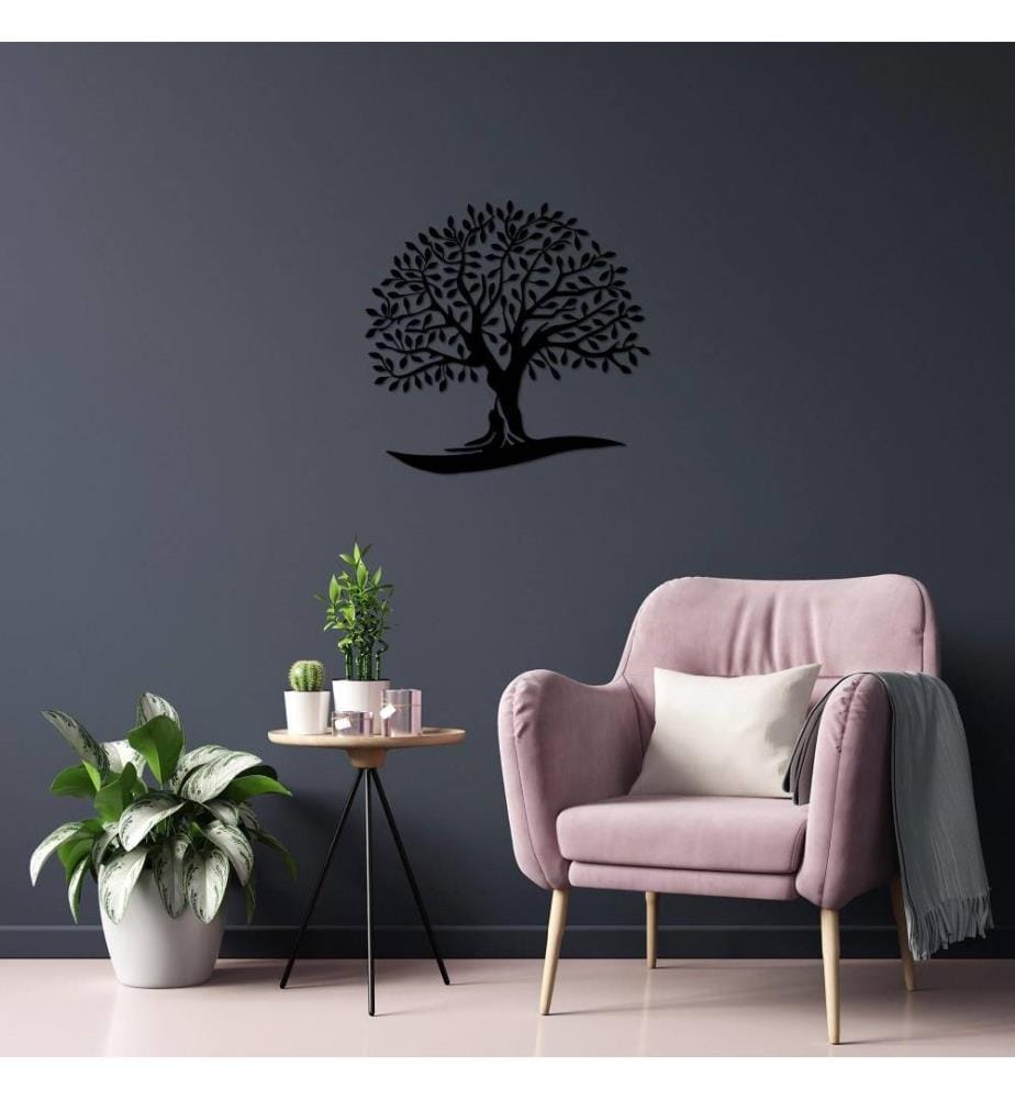 Decorative Metal Wall Accessory, Black, Metal