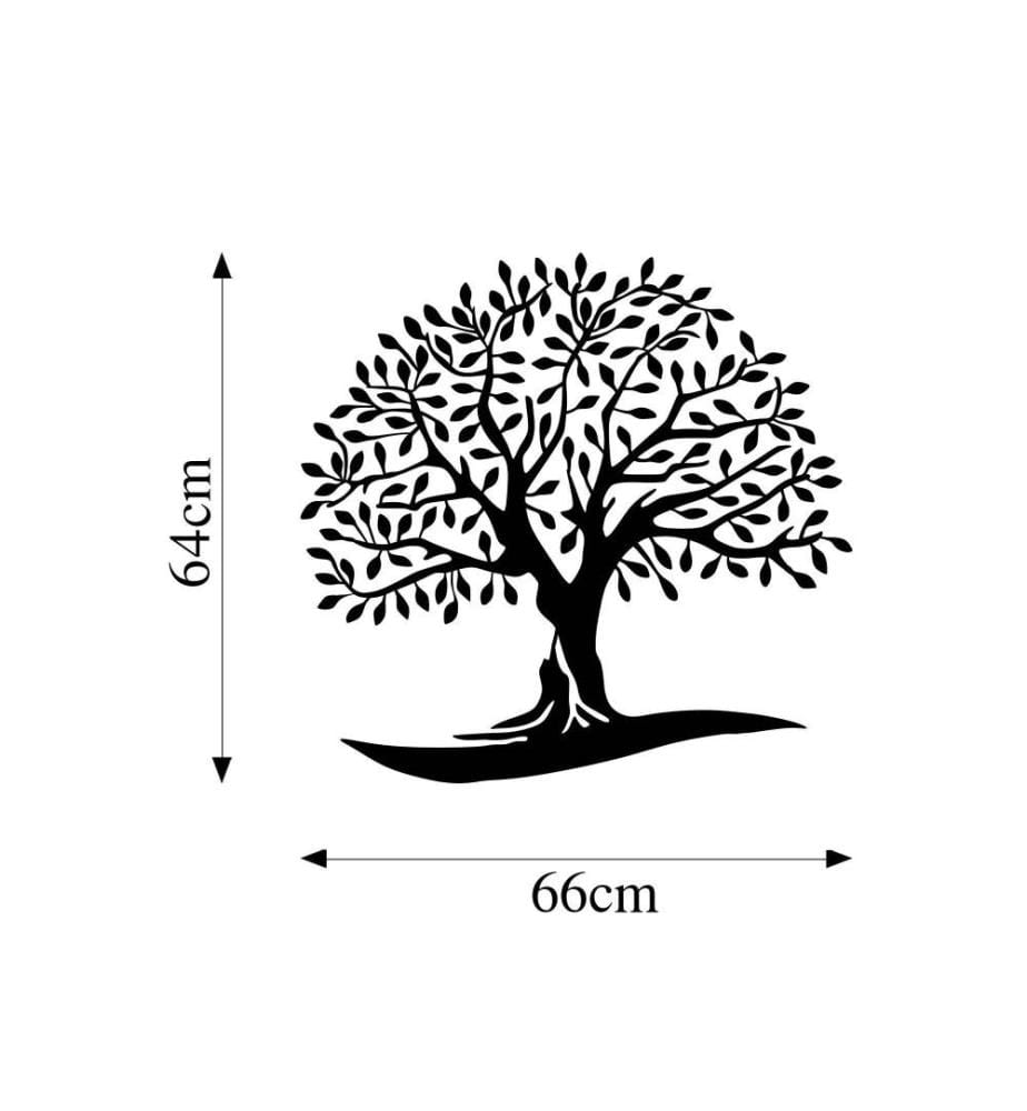 Decorative Metal Wall Accessory, Black, Metal