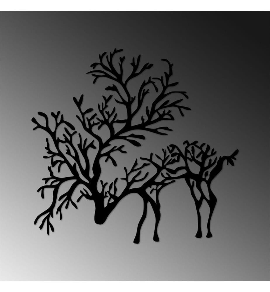 Decorative Metal Wall Accessory, Black, Metal