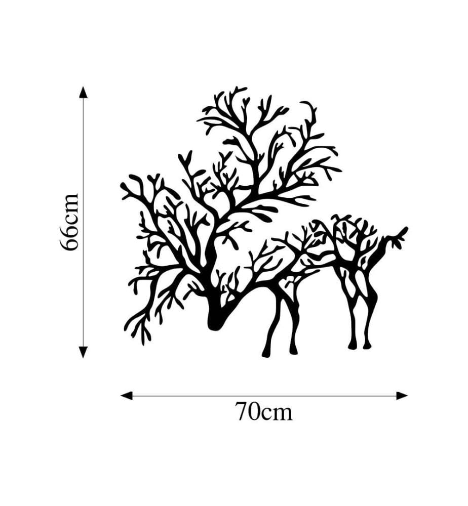 Decorative Metal Wall Accessory, Black, Metal