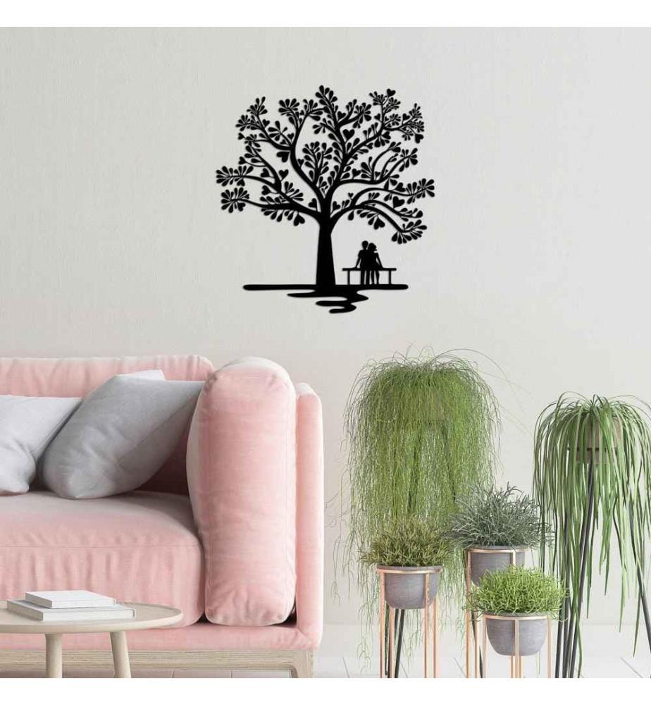 Decorative Metal Wall Accessory, Black, Metal