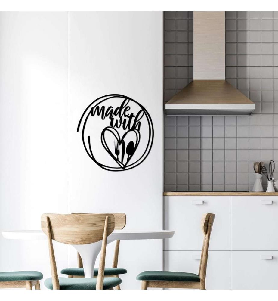 Decorative Metal Wall Accessory, Black, Metal