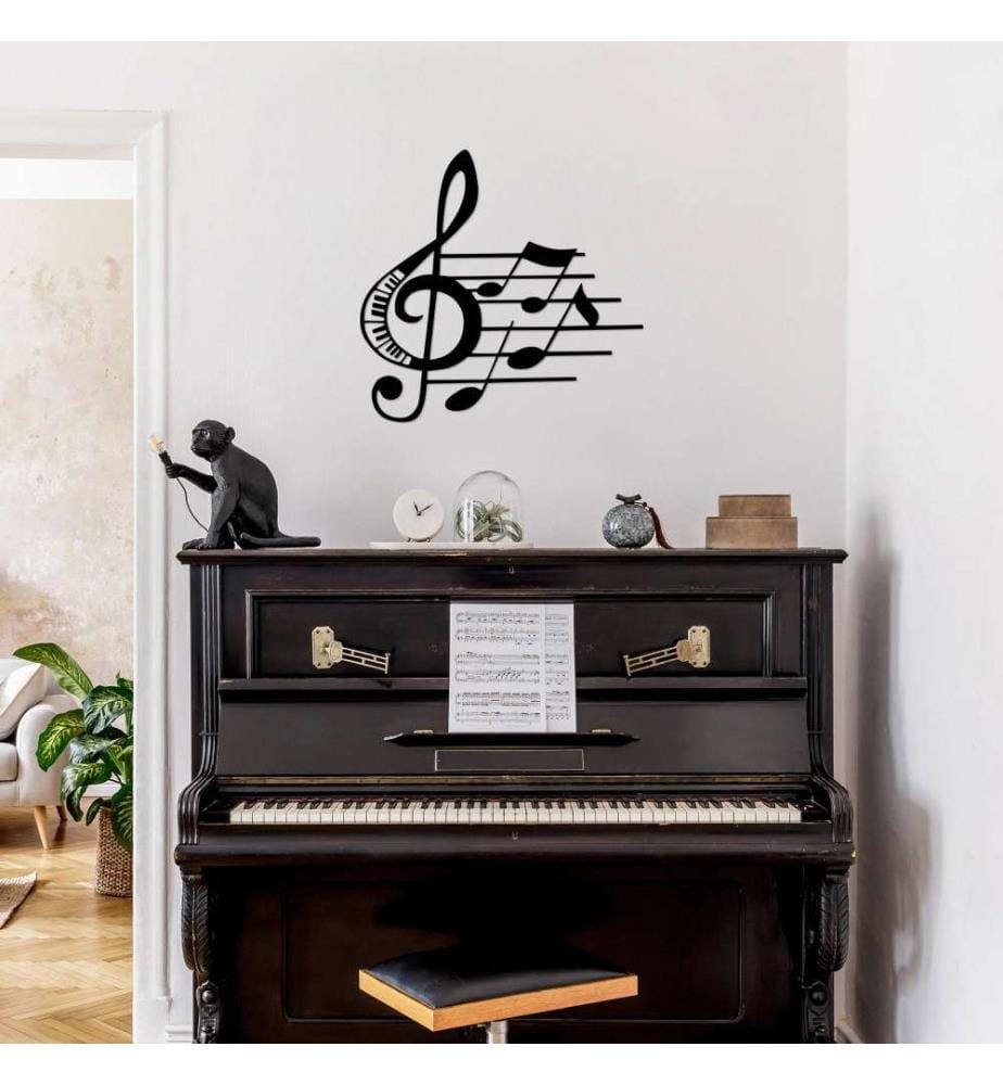 Decorative Metal Wall Accessory, Black, Metal