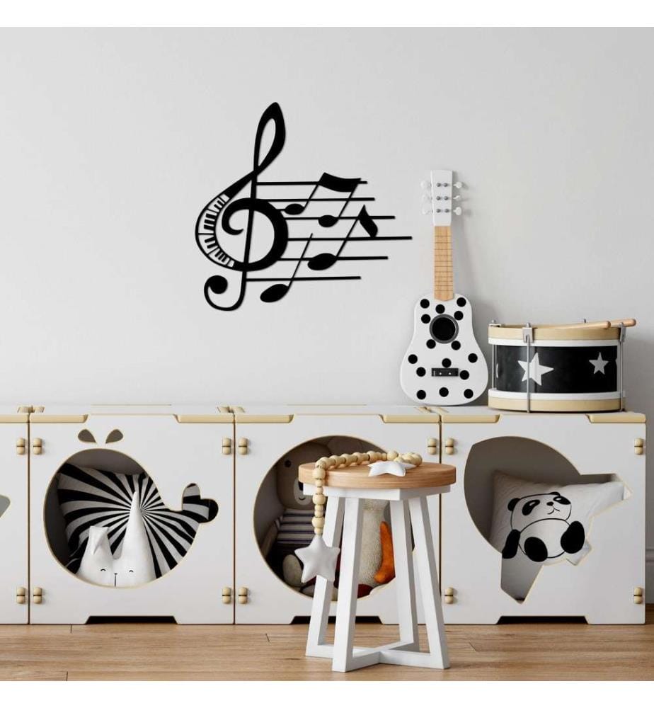 Decorative Metal Wall Accessory, Black, Metal