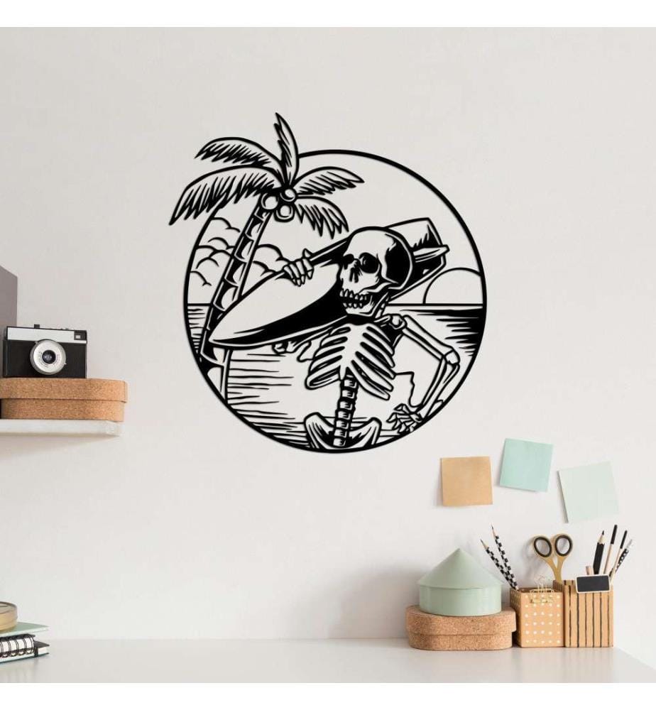Decorative Metal Wall Accessory, Black, Metal