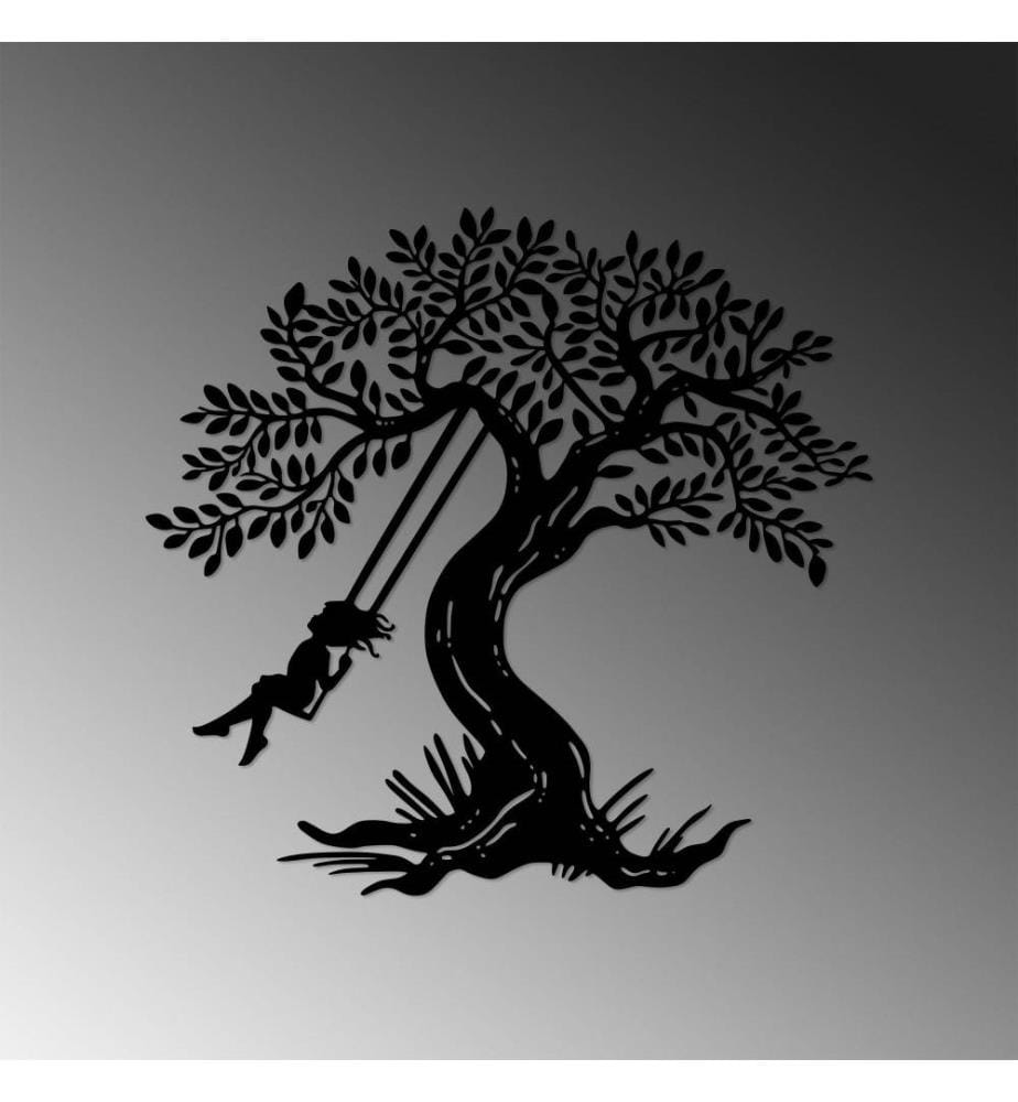 Decorative Metal Wall Accessory, Black, Metal