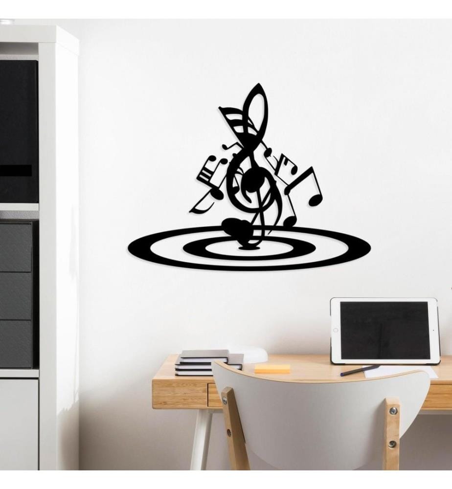 Decorative Metal Wall Accessory, Black, Metal