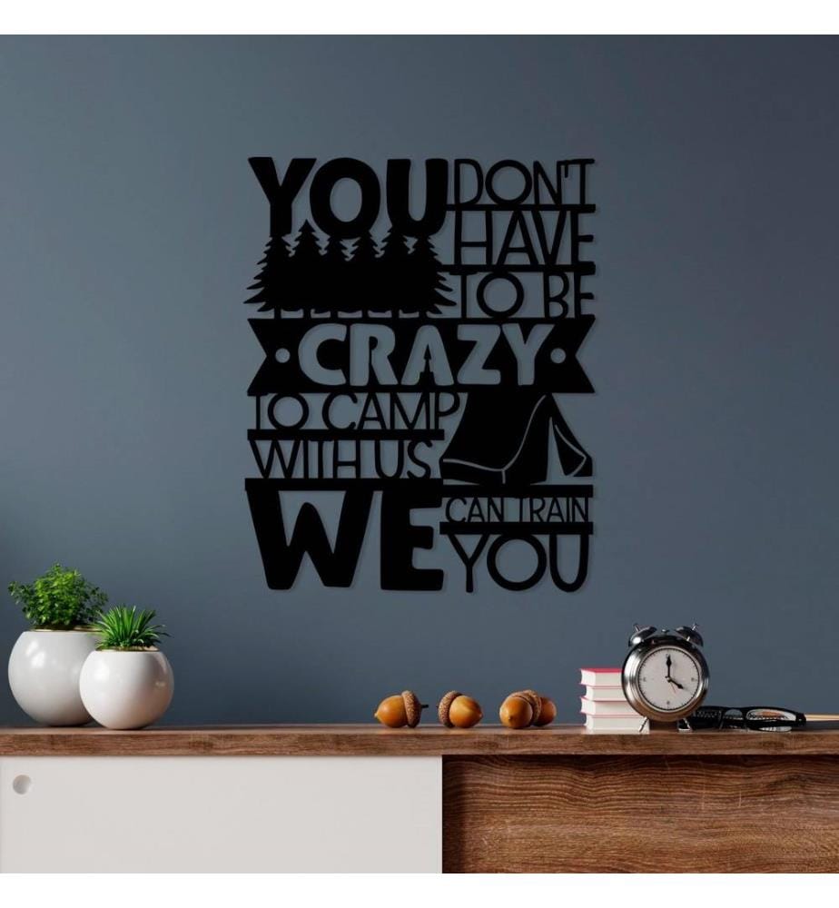 Decorative Metal Wall Accessory, Black, Metal