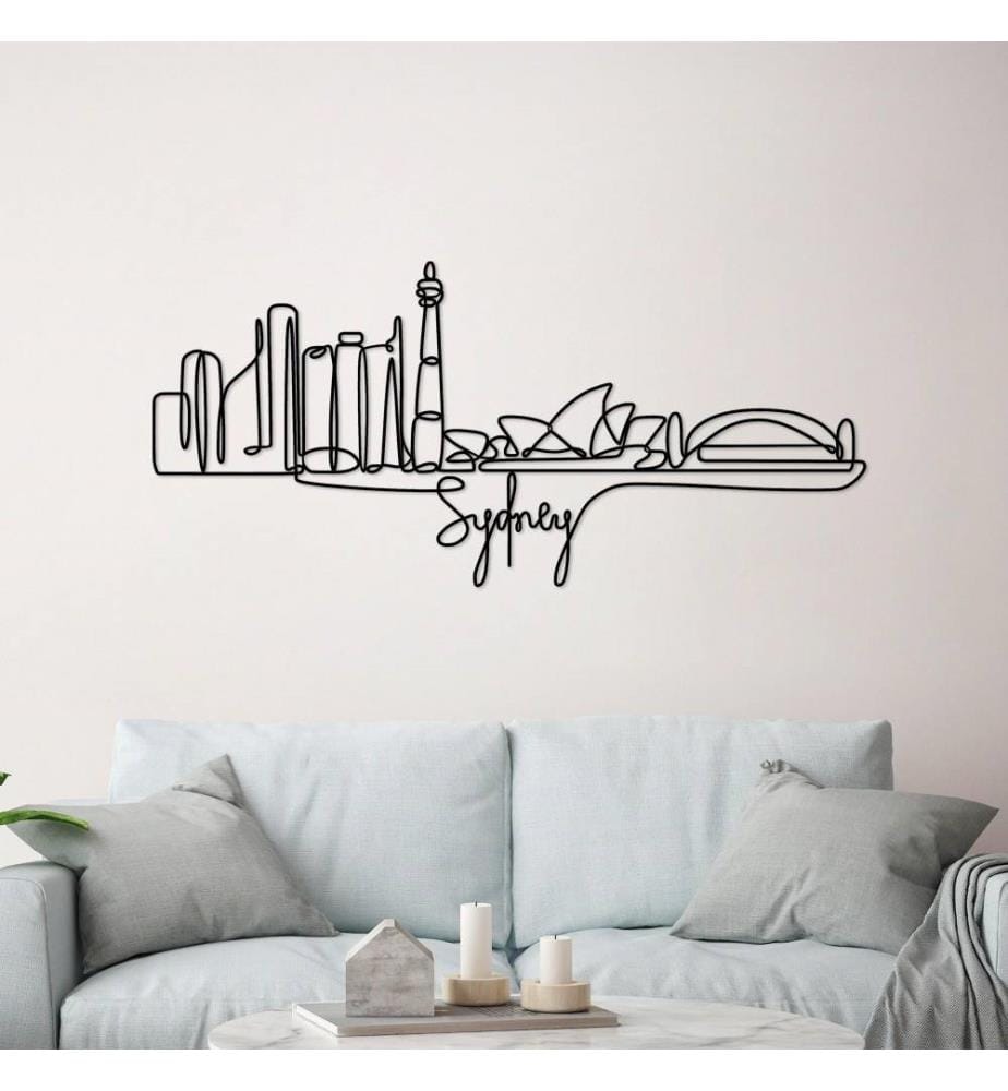 Decorative Metal Wall Accessory, Black, Metal