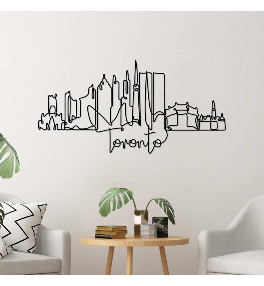 Decorative Metal Wall Accessory, Black, Metal