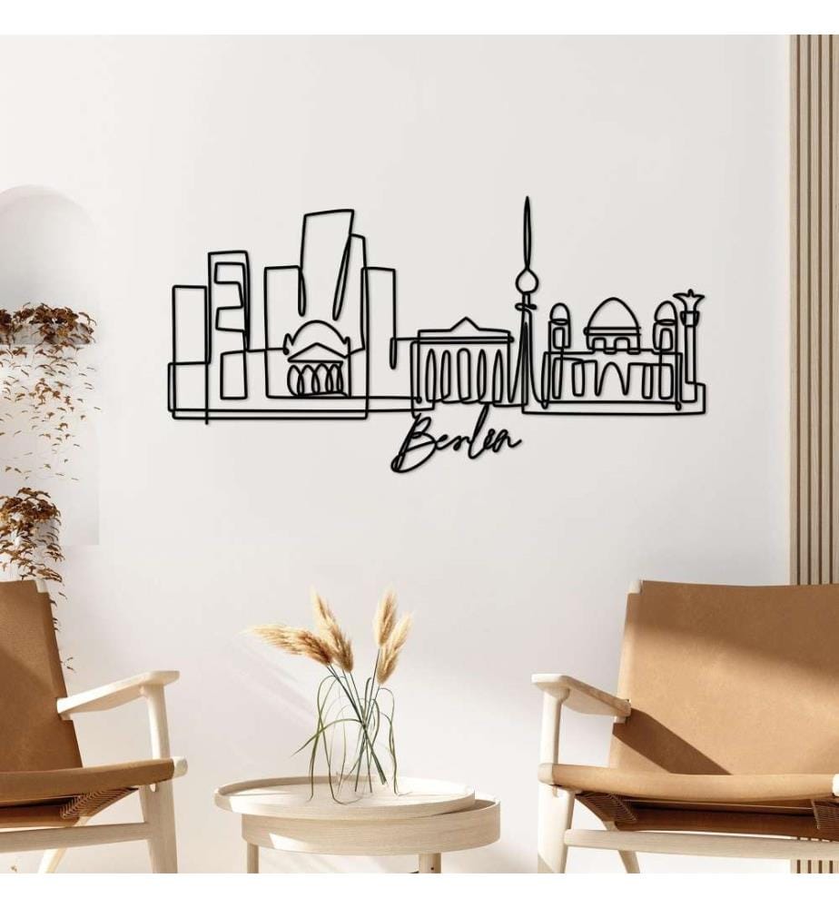 Decorative Metal Wall Accessory, Black, Metal
