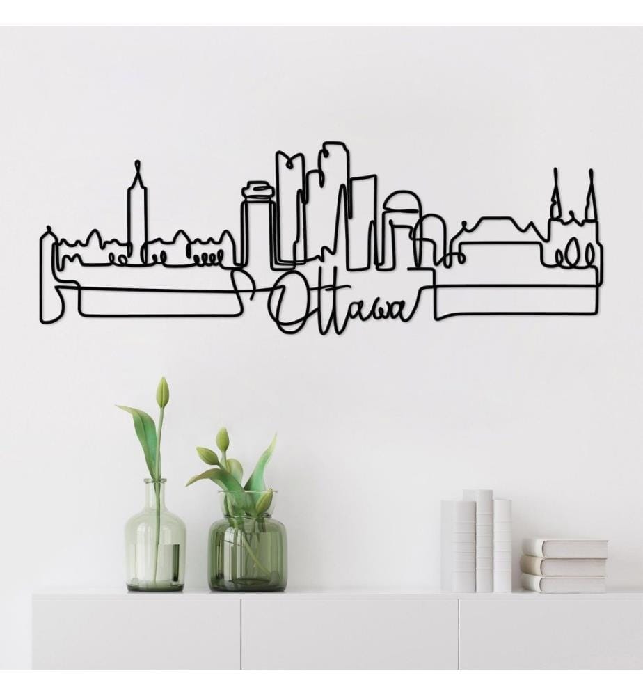 Decorative Metal Wall Accessory, Black, Metal