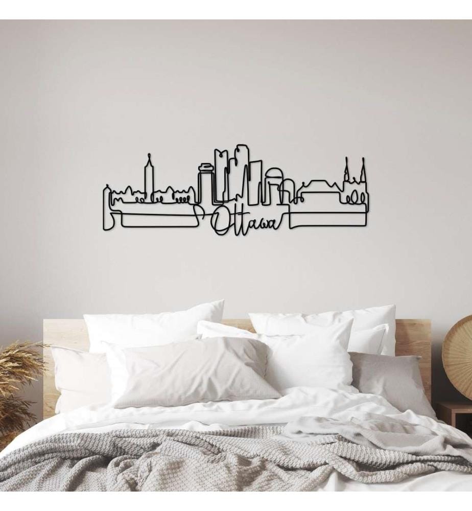 Decorative Metal Wall Accessory, Black, Metal