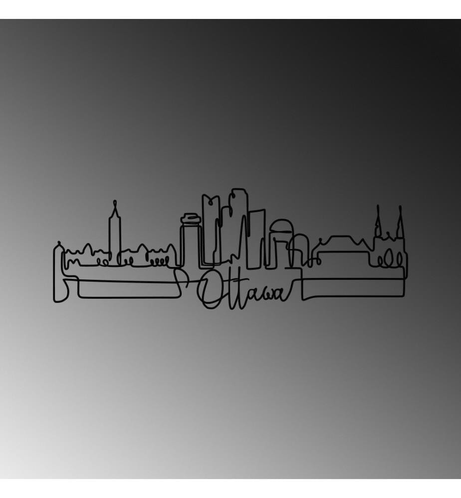 Decorative Metal Wall Accessory, Black, Metal