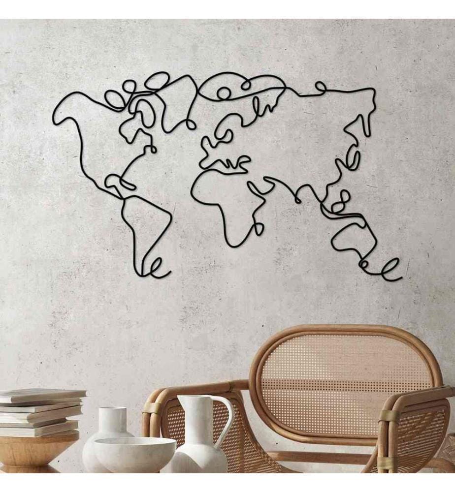 Decorative Metal Wall Accessory, Black, Metal