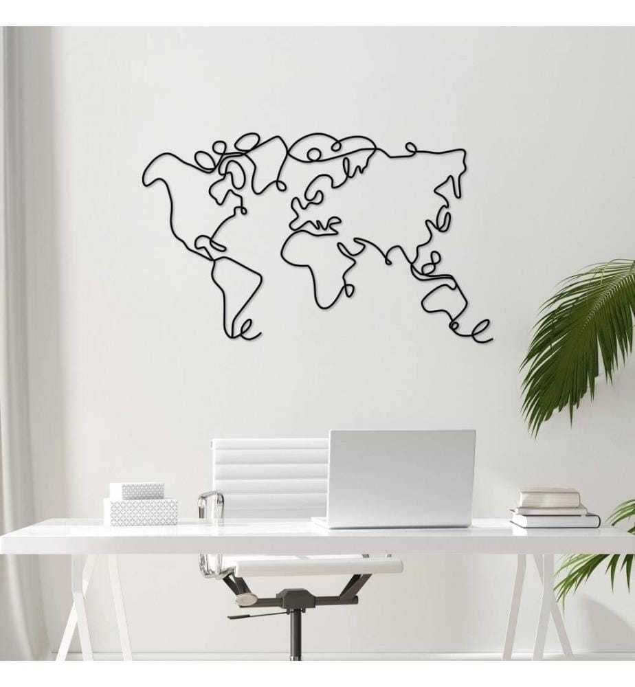 Decorative Metal Wall Accessory, Black, Metal
