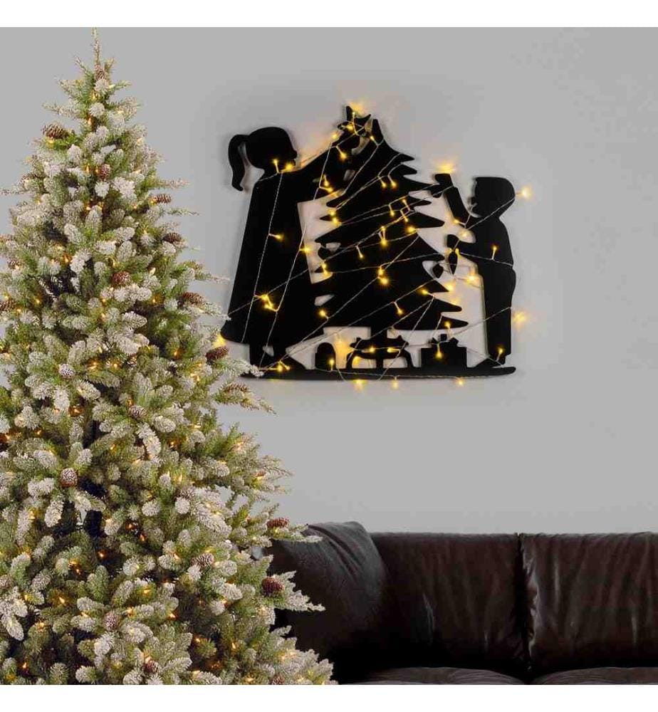 Decorative Metal Wall Accessory, Black, Metal