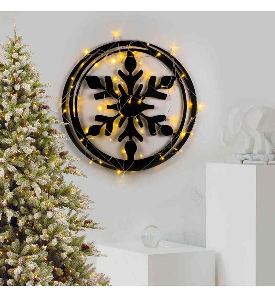Decorative Metal Wall Accessory, Black, Metal