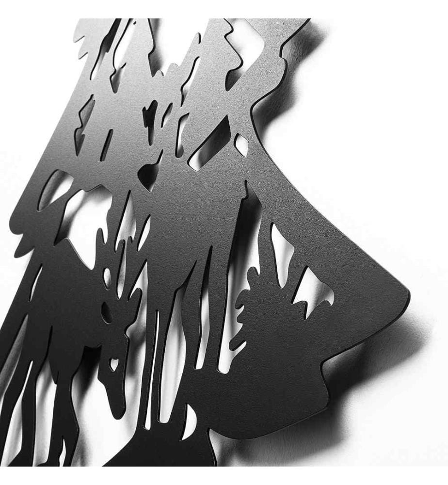 Decorative Metal Wall Accessory, Black, Metal