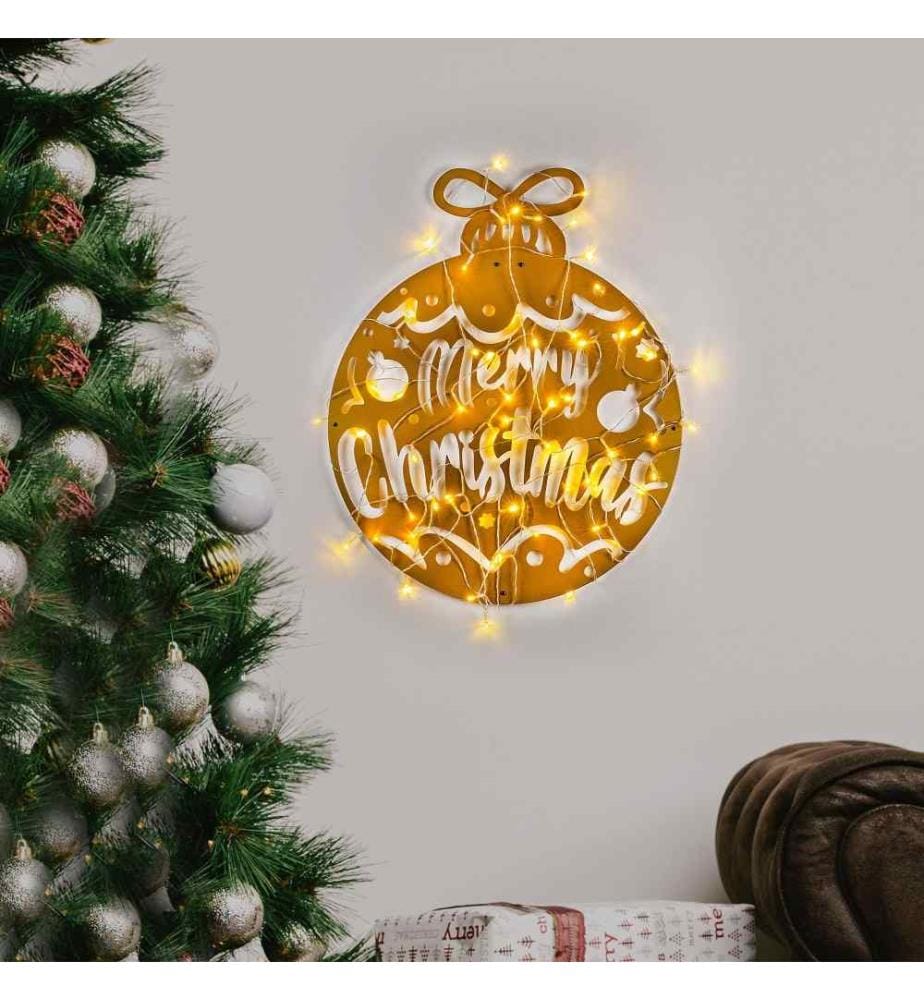 Decorative Metal Wall Accessory, Gold, Metal