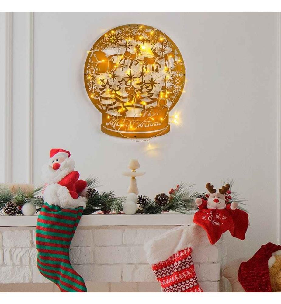 Decorative Metal Wall Accessory, Gold, Metal