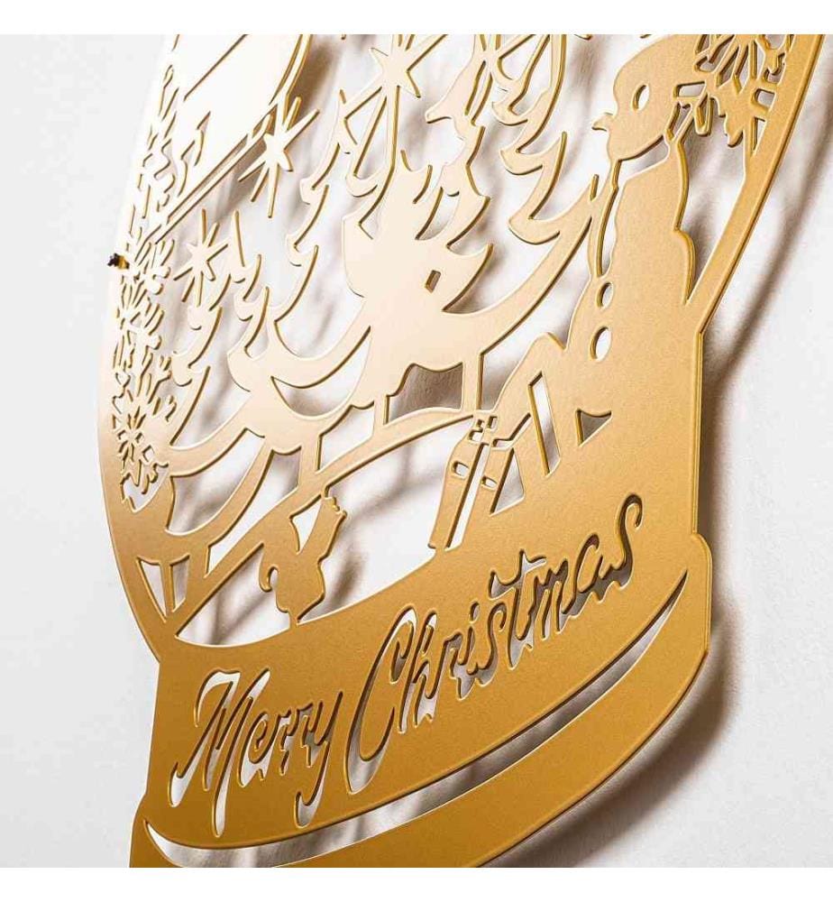 Decorative Metal Wall Accessory, Gold, Metal